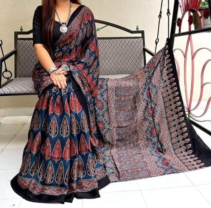 Pure Modal Silk Saree with blouse