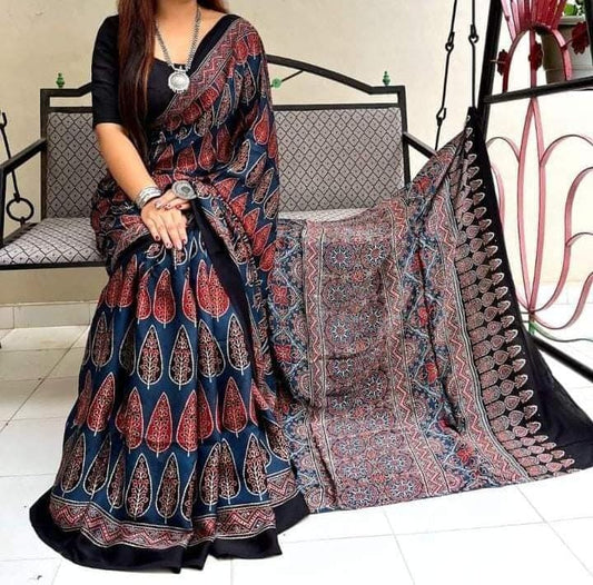 Pure Modal Silk Saree with blouse
