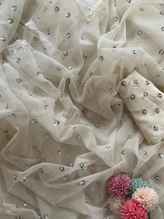 Pure Jaipuri Chiffon Saree