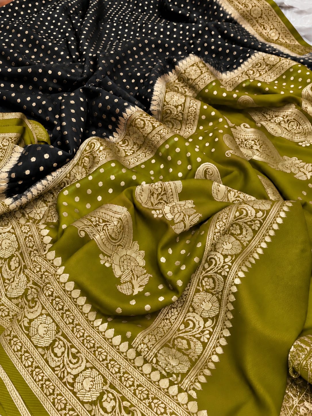 Banarasi Semi Georgette Soft Silk Saree