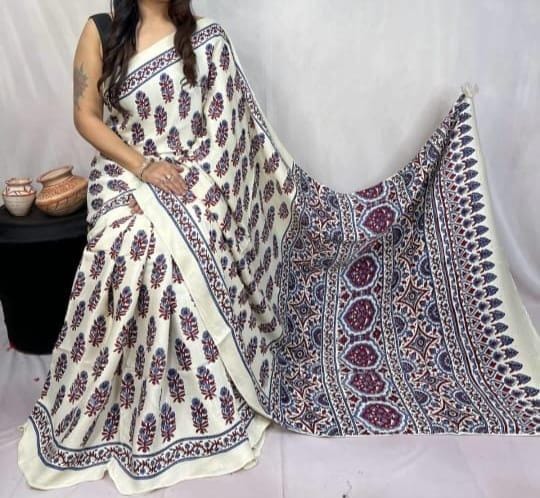 Pure Modal Silk Saree with blouse