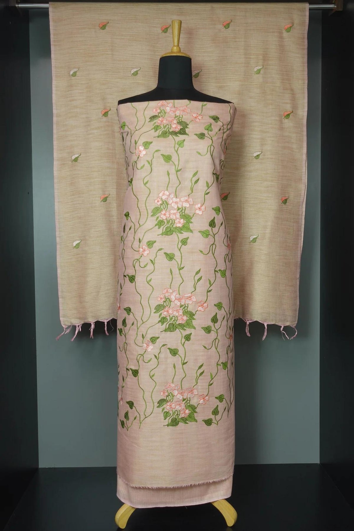 Pure Khaddi Cotton Linen Unstitched Suit