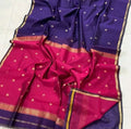 Maheshwari Cotton Silk Zari Work Saree With Blouse