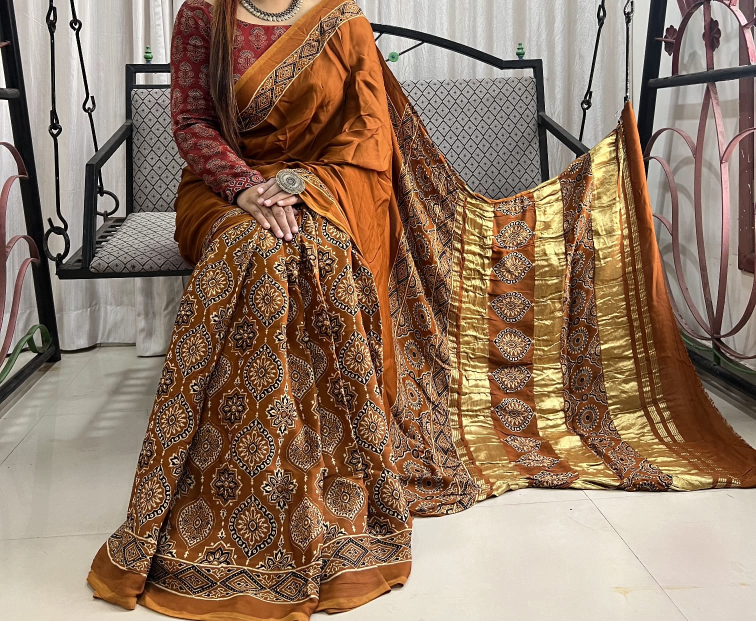 Pure Modal Silk Saree with blouse