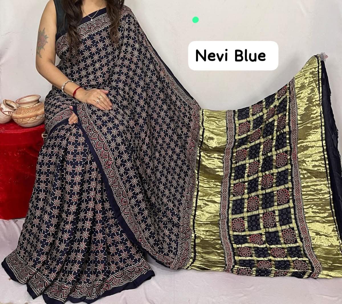 Pure Modal Silk Saree with blouse
