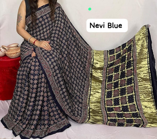 Pure Modal Silk Saree with blouse
