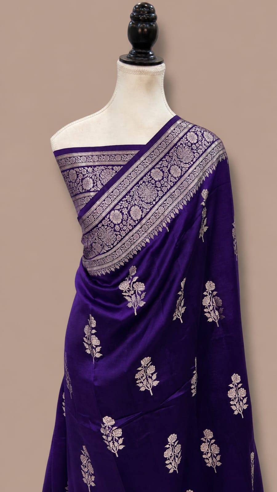 Banarasi Soft  Silk Saree With Zari Work