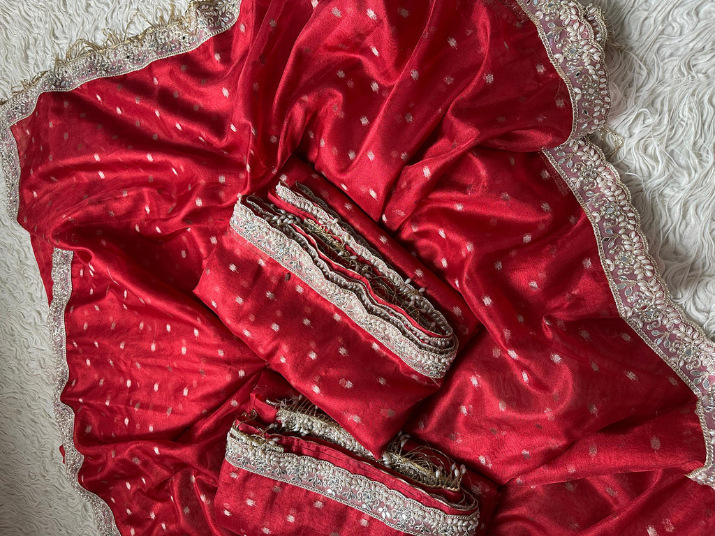 Banarasi Tissue Soft Silk  Saree With  Blouse