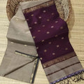 Maheshwari Cotton Silk Zari Work Saree With Blouse