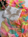 Designer Georgette Suit Set with Gota Patti Work