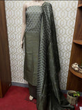 Pure Khaddi Cotton Linen Embroidery Work Unstitched Suit.