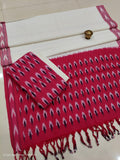 Pure  ikkat Cotton Unstitched Suit With Dupatta