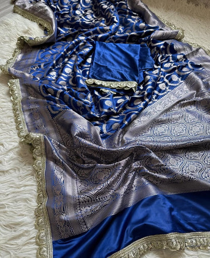 Banarasi katan mashru silk saree