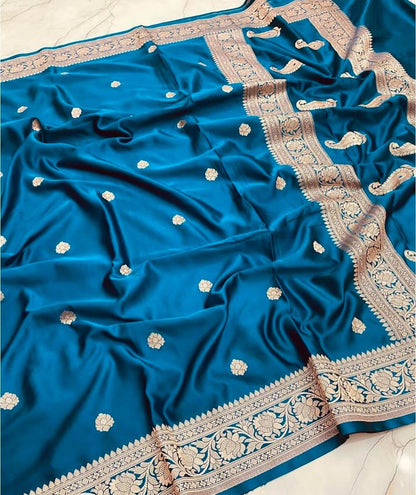 Banarasi katan mashru silk saree
