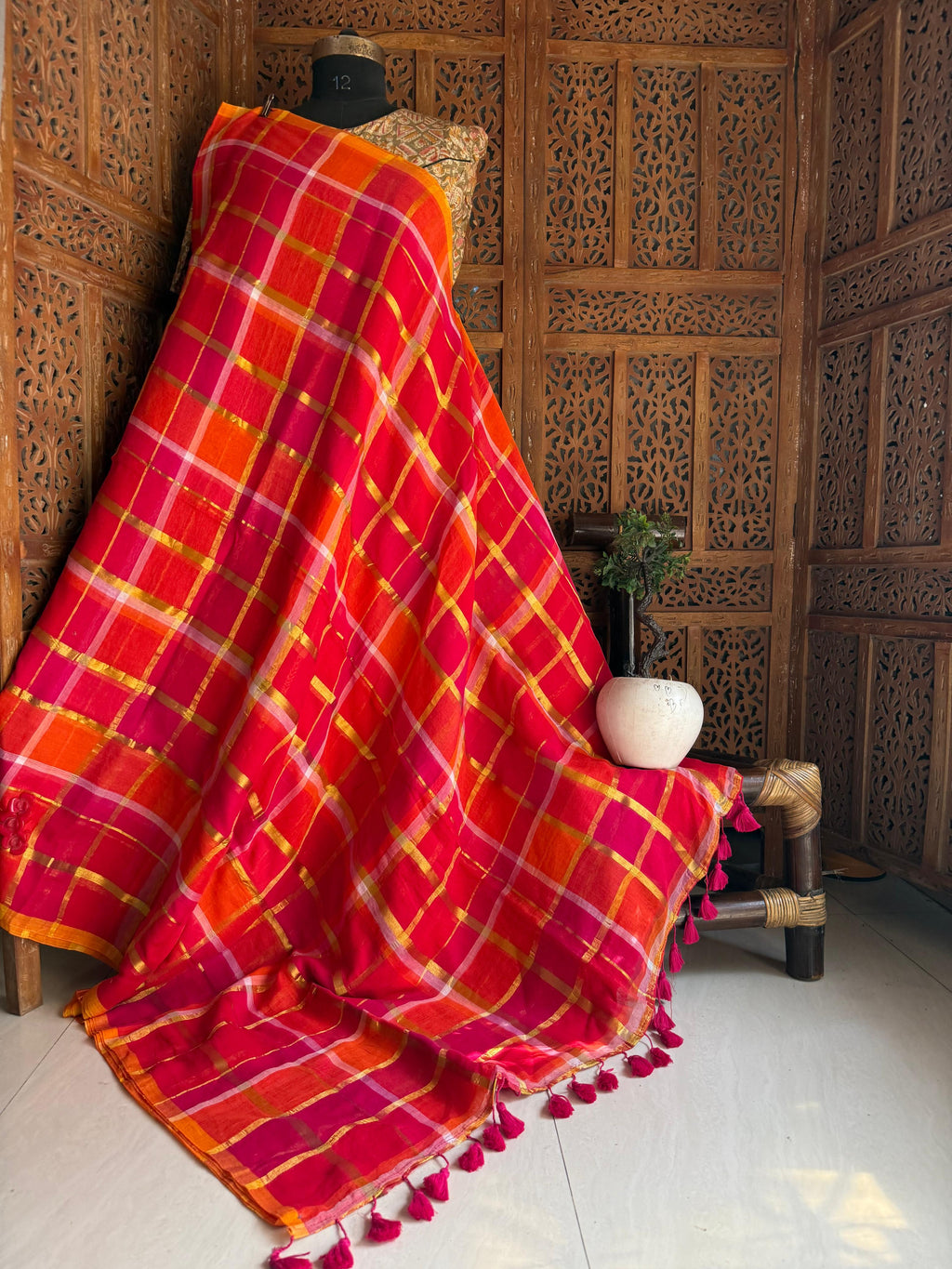 Beautiful Cotton Mulmul Saree Without blouse