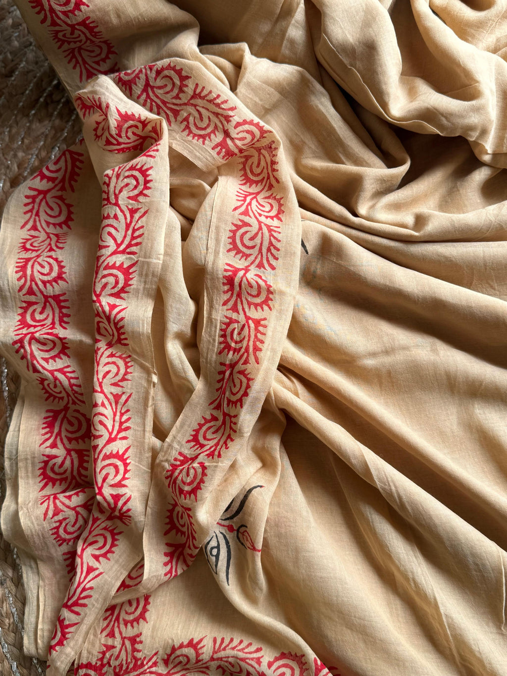 Beautiful Cotton Mulmul  Saree
