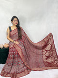 Pure Modal Silk Saree with blouse
