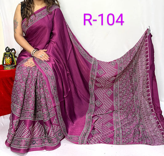 Pure Modal Silk Saree with blouse