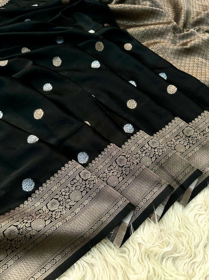 Banarasi katan mashru silk saree