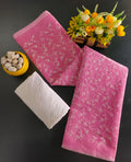 Pure kota Doria Embroidery  Work Saree with Chickenkari Blouse