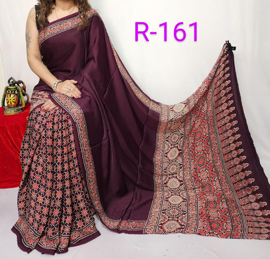 Pure Modal Silk Saree with blouse