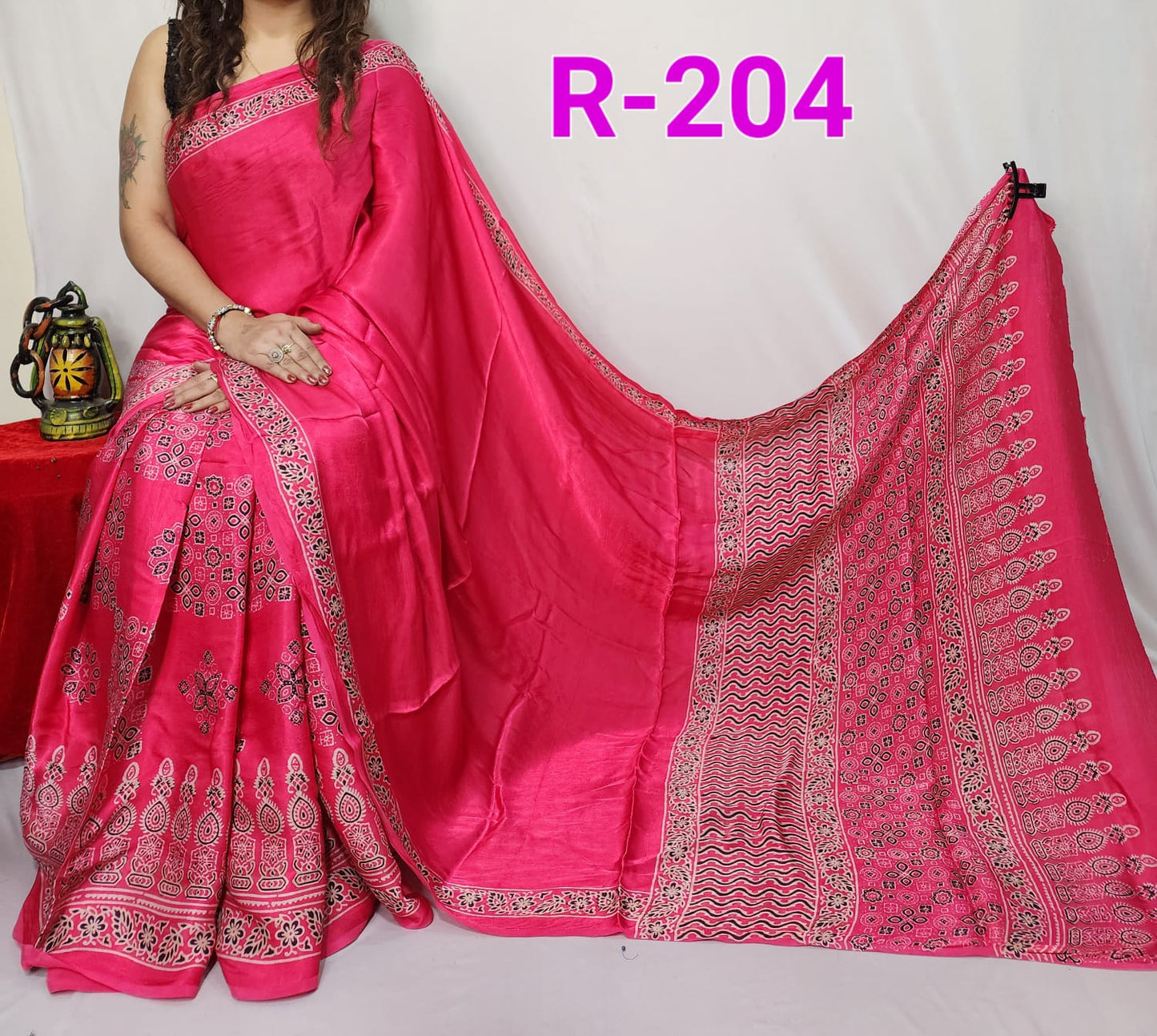 Pure Modal Silk Saree with blouse