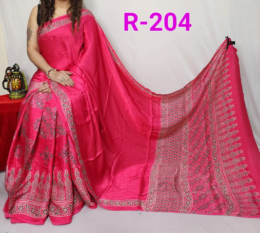 Pure Modal Silk Saree with blouse