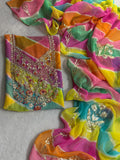 Designer Georgette Suit Set with Gota Patti Work