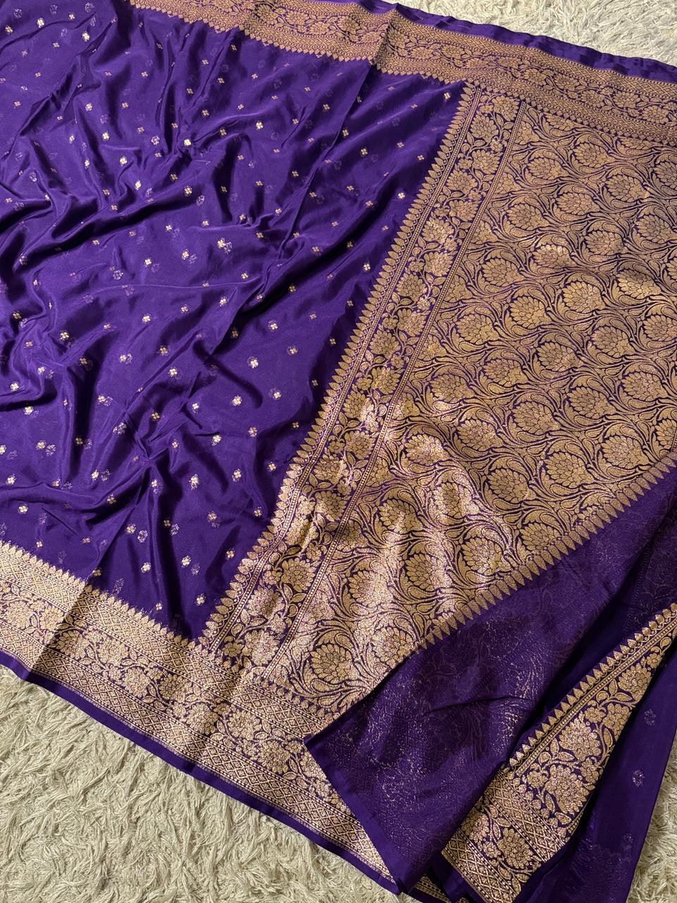 Handloom Banarasi Semi khaddi Chiffon Georgette Soft Silk Saree