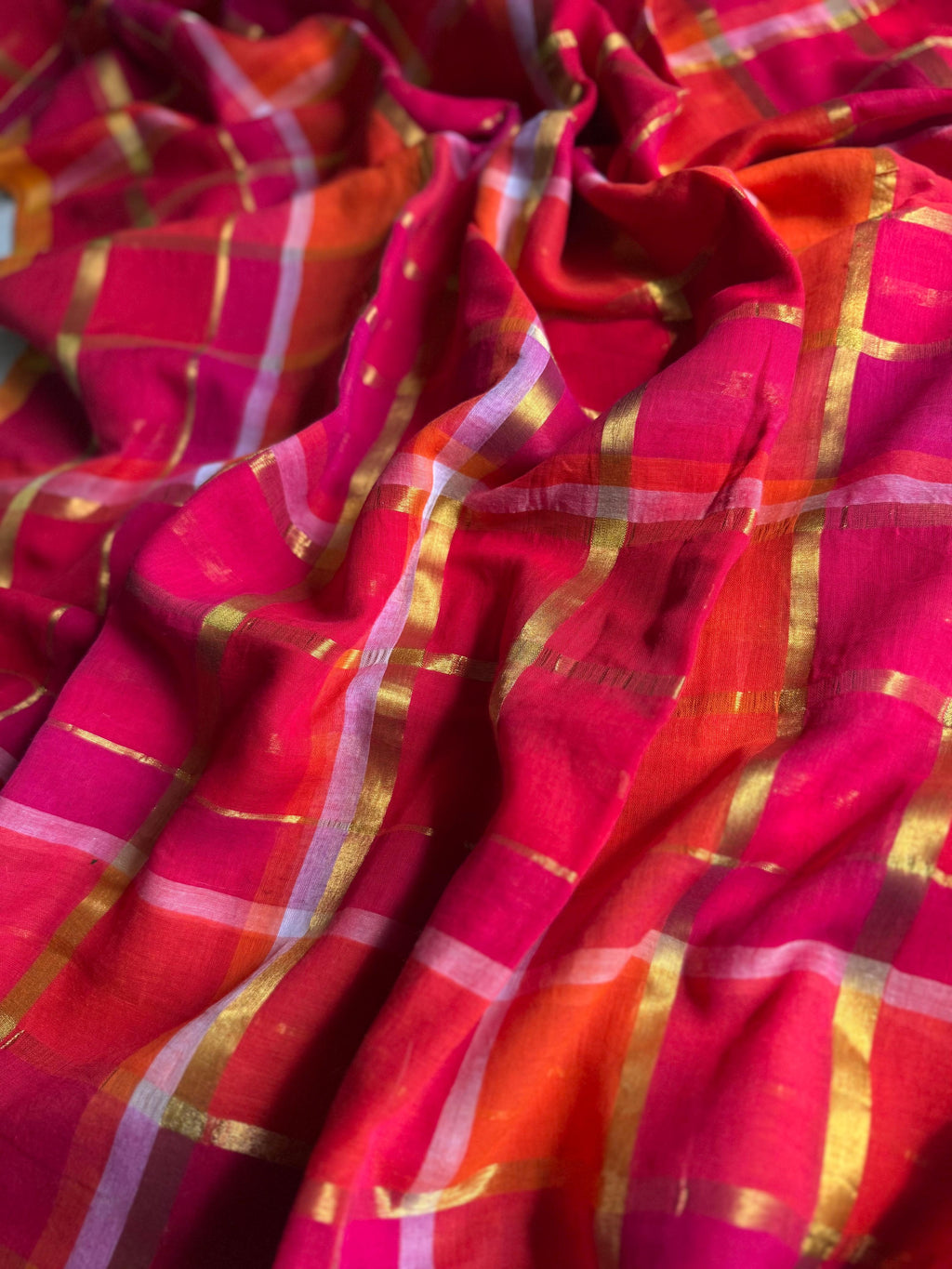 Beautiful Cotton Mulmul Saree Without blouse