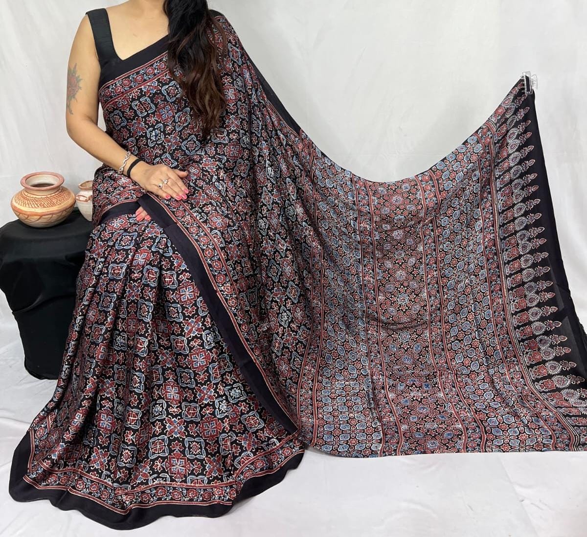 Pure Modal Silk Saree with blouse