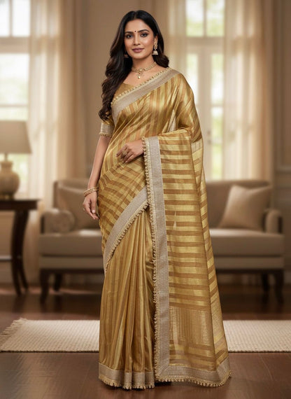 Banarasi Tissue Silk Saree With Blouse