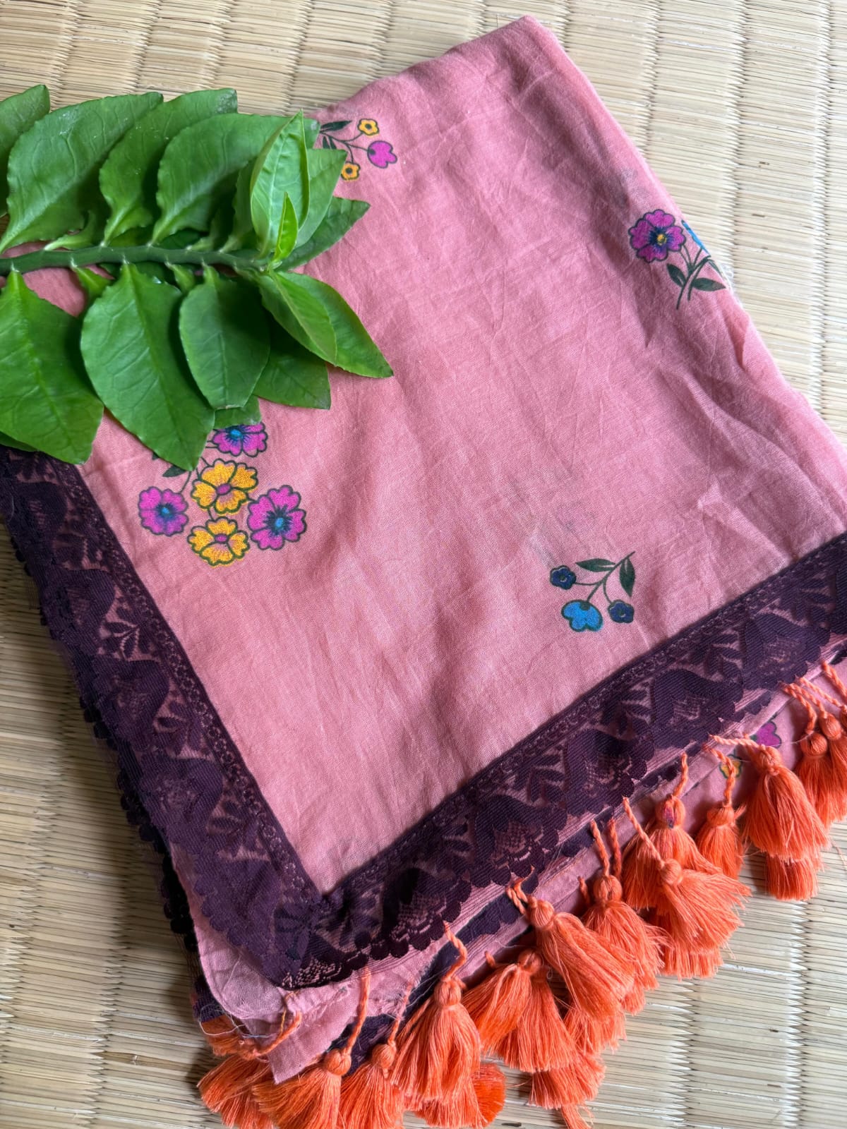 Premium Pure Mulmul Cotton Saree with Designer Lace Border