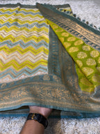 Banarasi Semi Khaddi Katan Georgette Soft Silk Saree