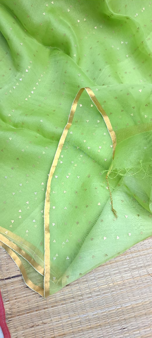 Bengal Handloom Pure Muslin Silk Saree With ( Silk Mark Certified)