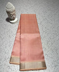 Pure Cotton Silk Mangalagiri Saree With  Blouse .