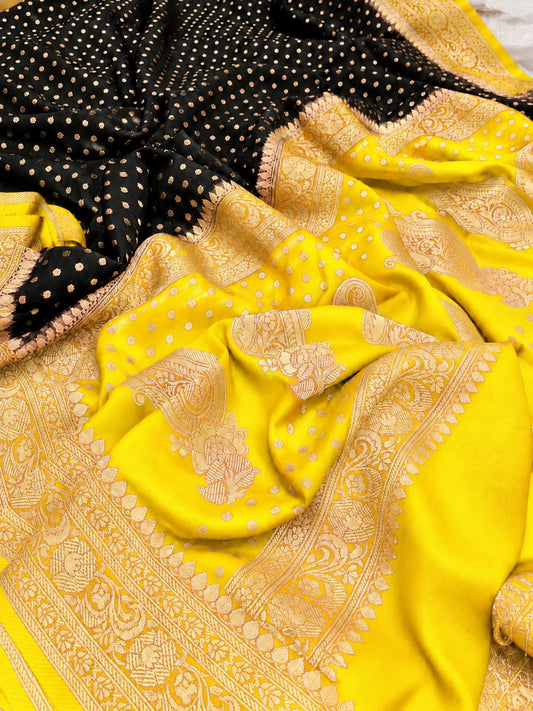 Banarasi Semi Georgette Soft Silk Saree