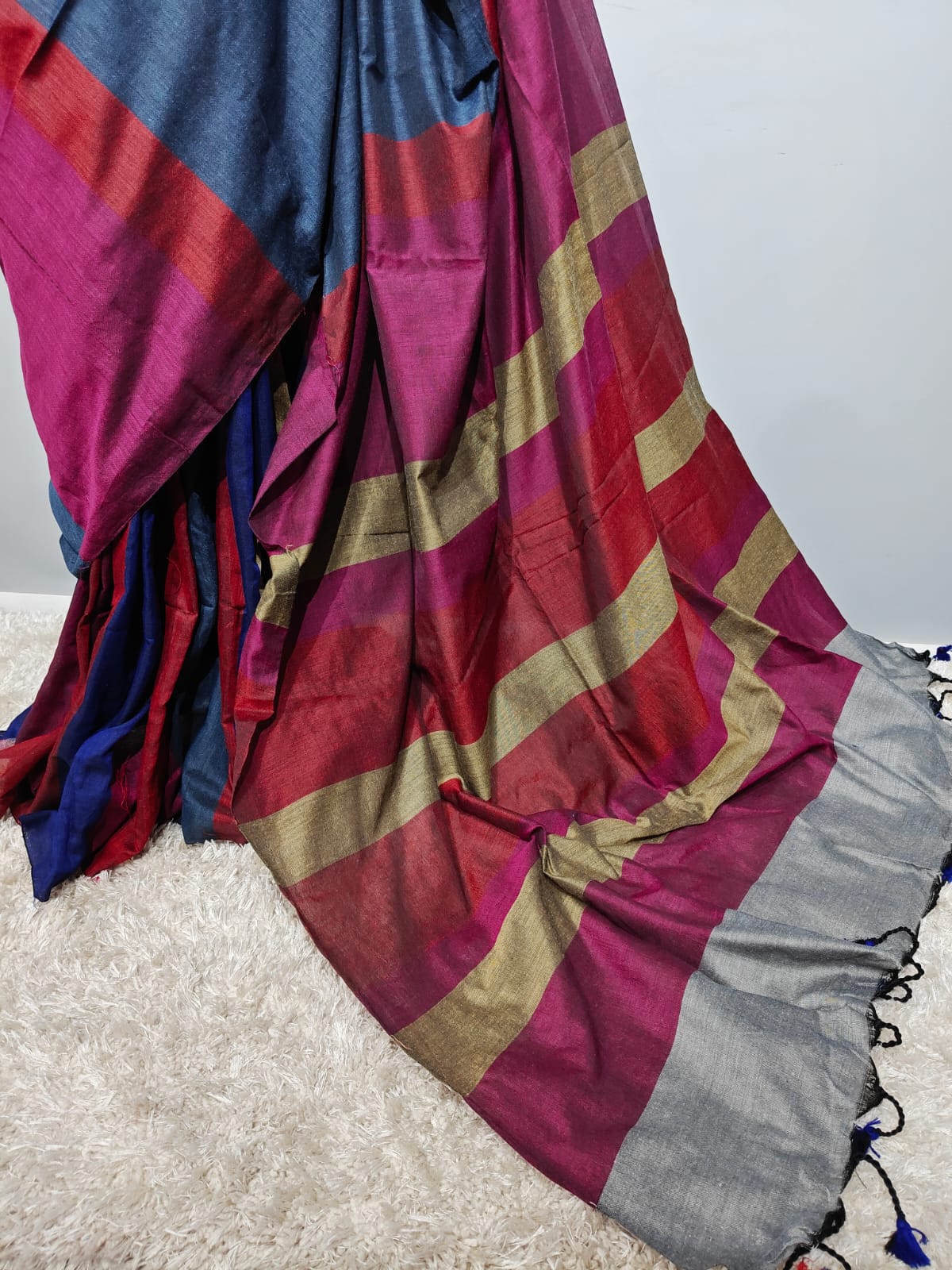 khaddi Cotton Silk Saree
