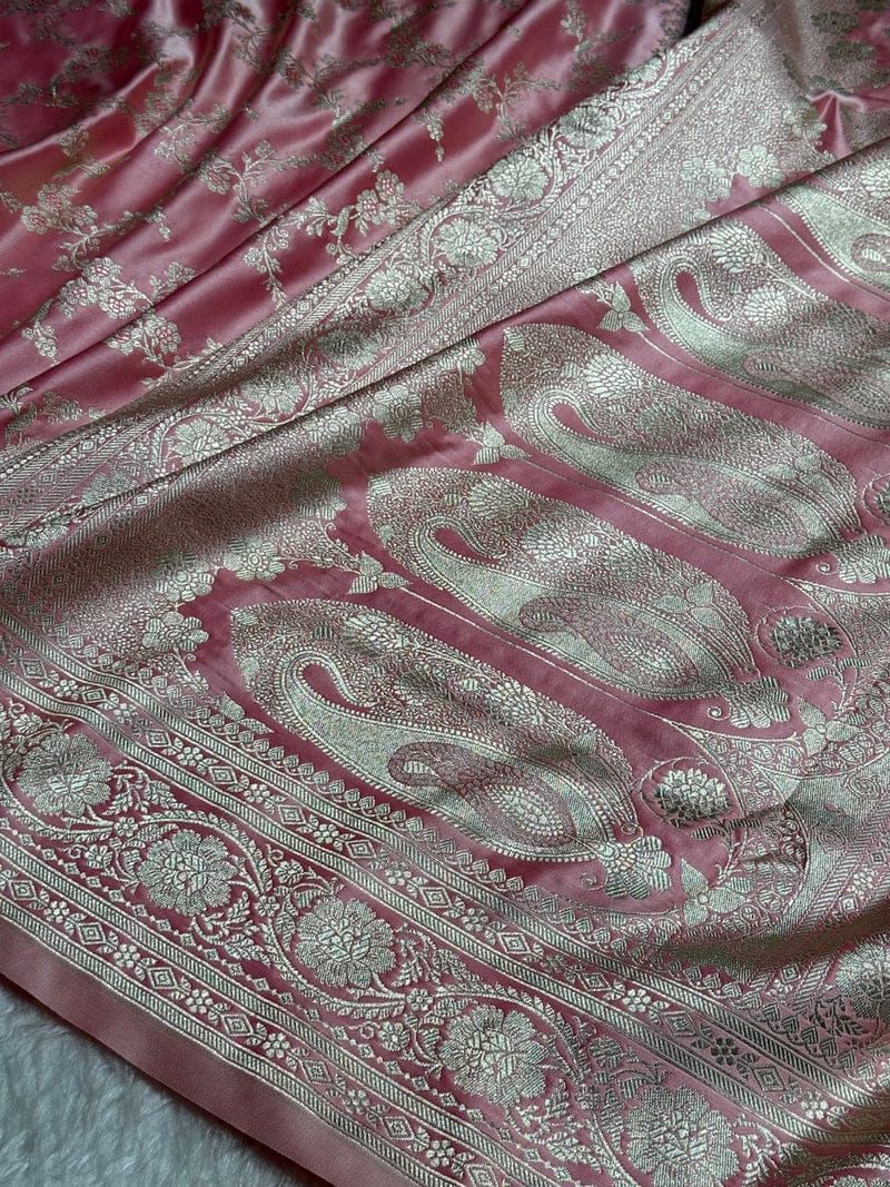 Banarasi Pure katan mashru silk saree With Blouse