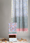 Pure Cotton Hand Block Print Suit With Kota Doriya Dupatta