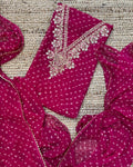 Designer Georgette Suit Set with Gota Patti Work