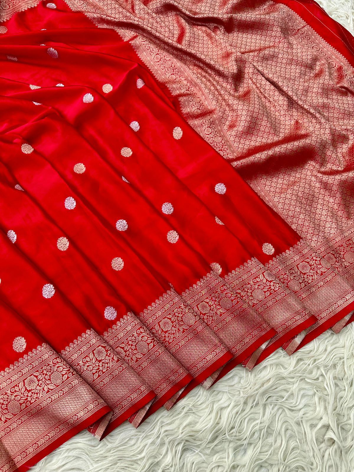 Banarasi katan mashru silk saree