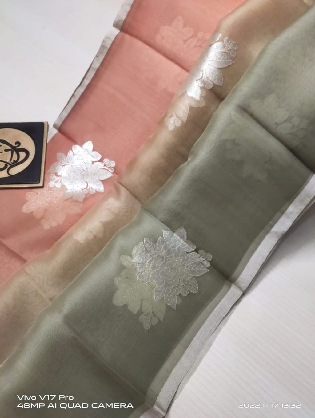 Banarasi Semi  Kora Organza Dybel  Saree