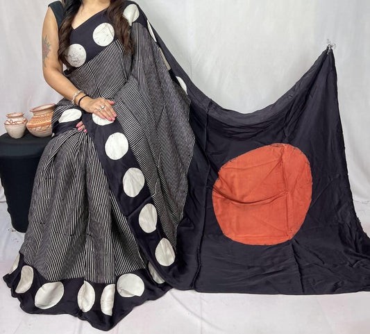 Pure Modal Silk Saree with blouse