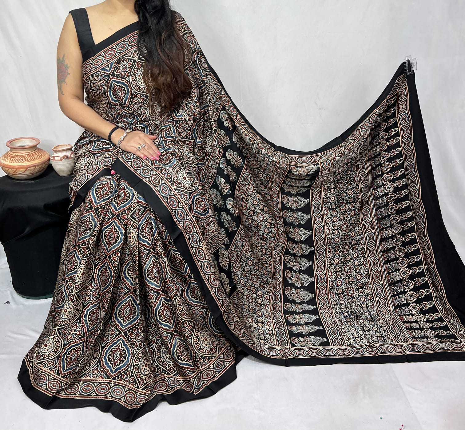 Pure Modal Silk Saree with blouse