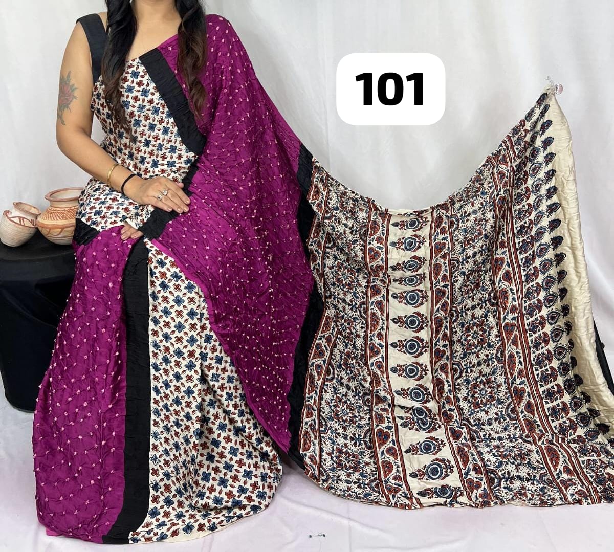 Pure Modal Silk Saree with blouse