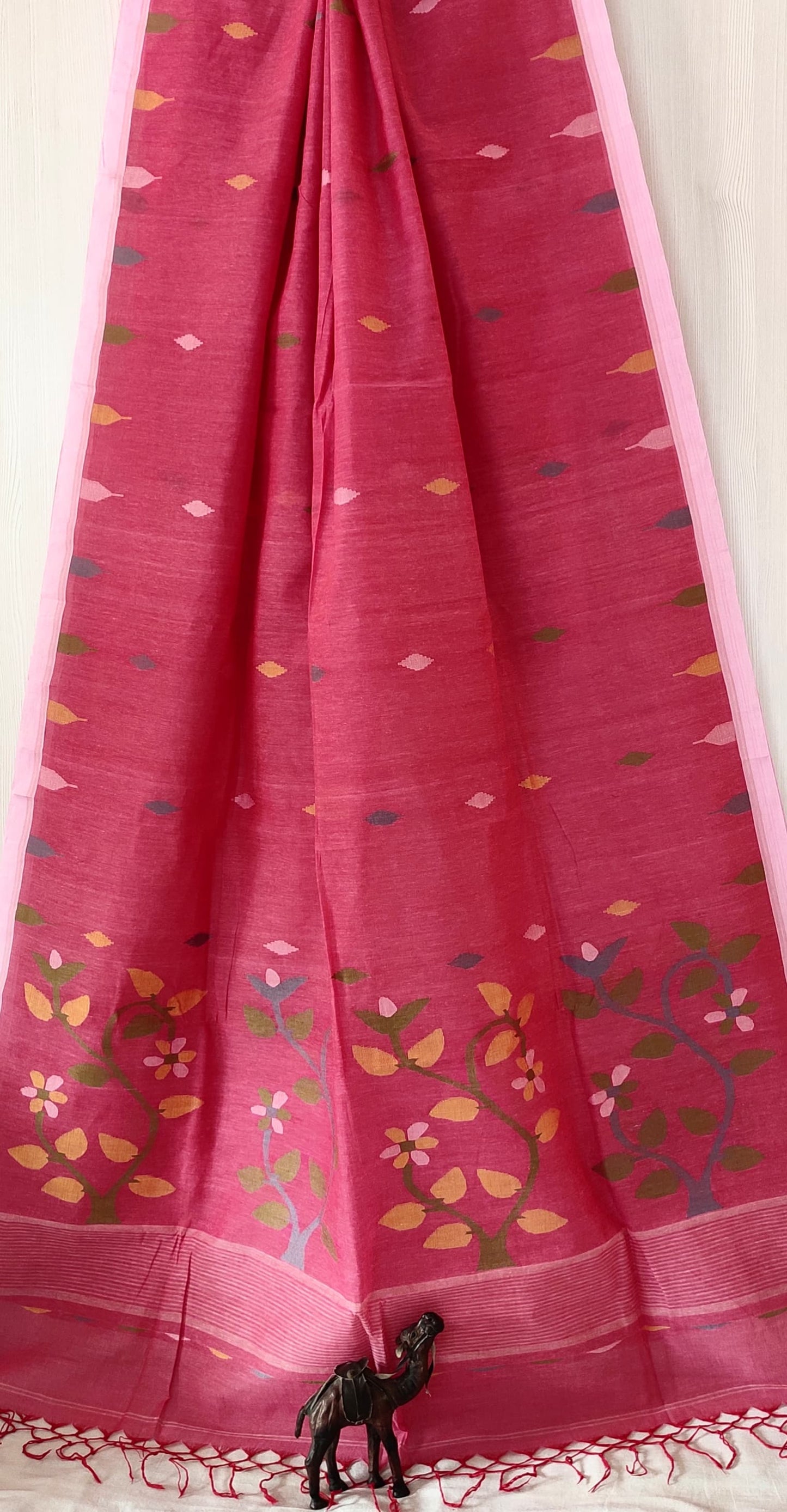 Pure Cotton needle work jamdani Saree