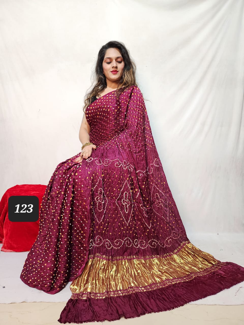 Pure Modal Silk Saree with blouse