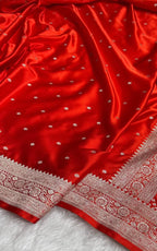 Banarasi Pure katan mashru silk saree With Blouse