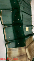 Pure Handloom banarasi  kora Silk Saree